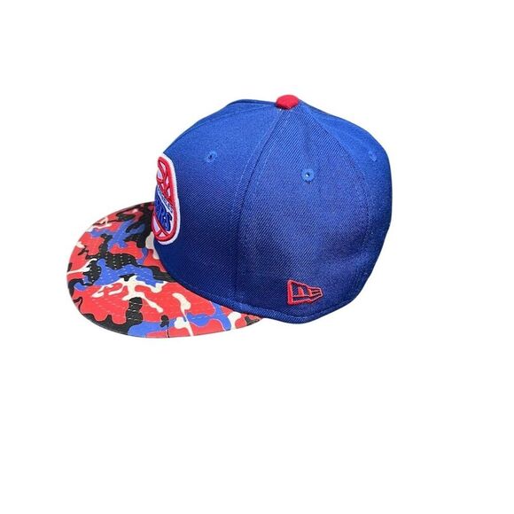 Mitchell & Ness LA Clippers Camo Brim Fitted Cap Blue Size 7 1/4 - Picture 2 of 4
